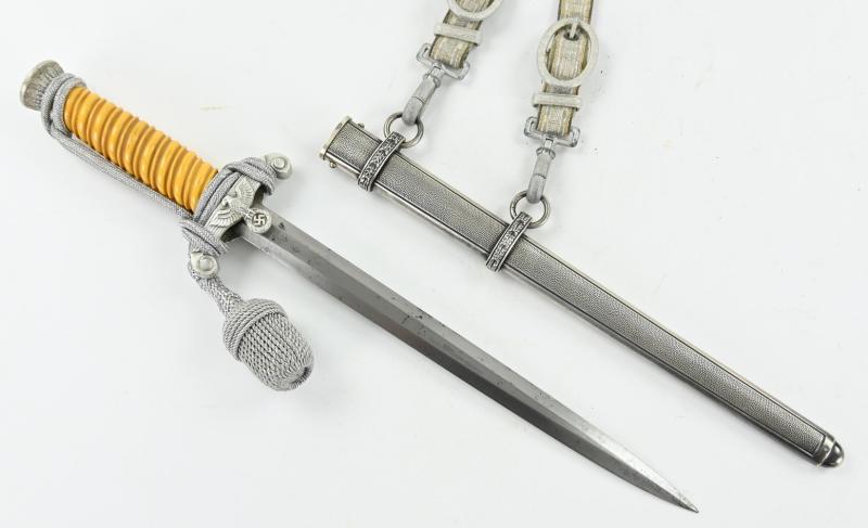 German WH Officer's Dagger with Hanger 'Richard A. Herder'