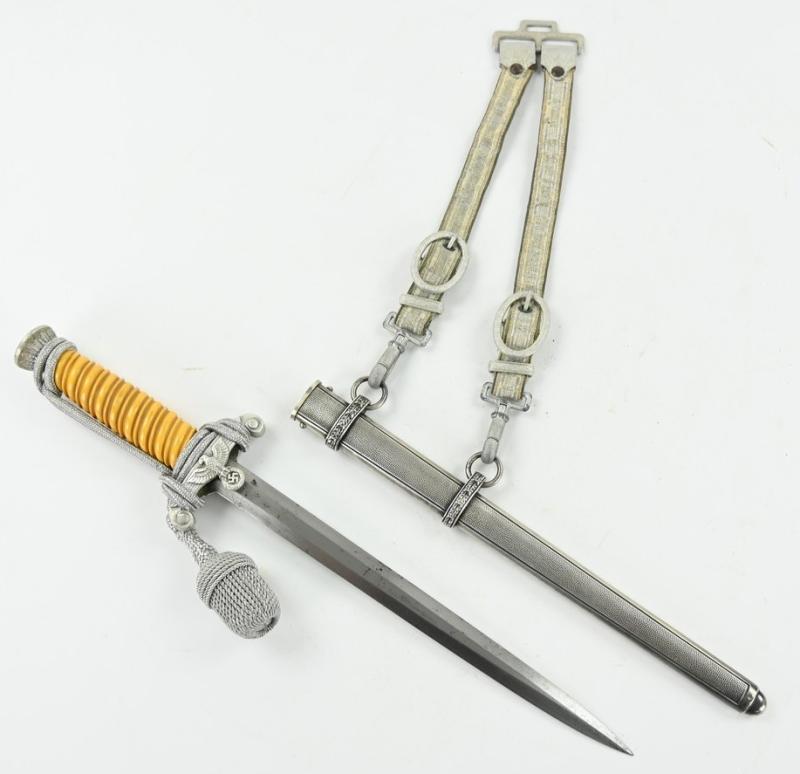 German WH Officer's Dagger with Hanger 'Richard A. Herder'