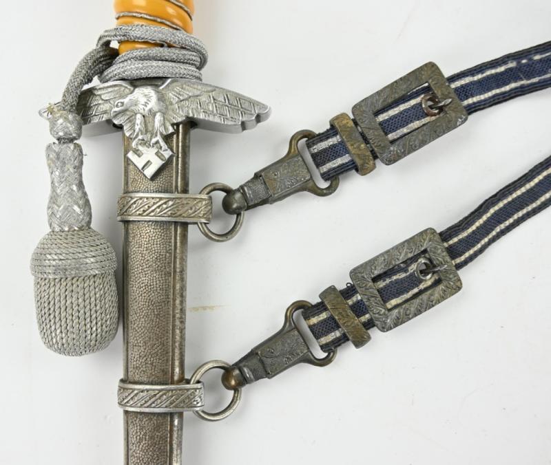 German LW Dagger and Hanger Gold plated