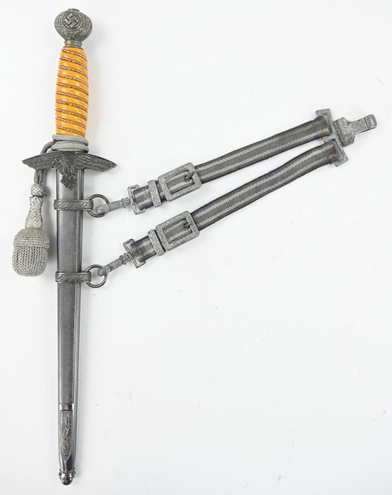 German LW Officer Dagger with Hanger 'Gustav Spitzer'