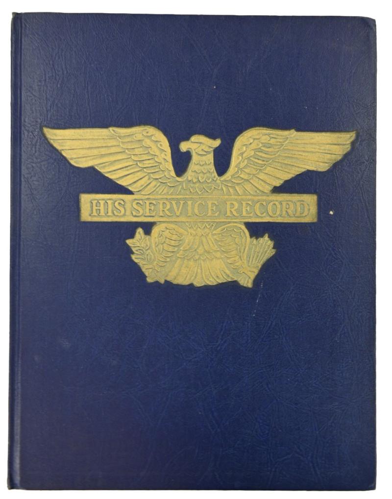 US WW2 Service Record Book