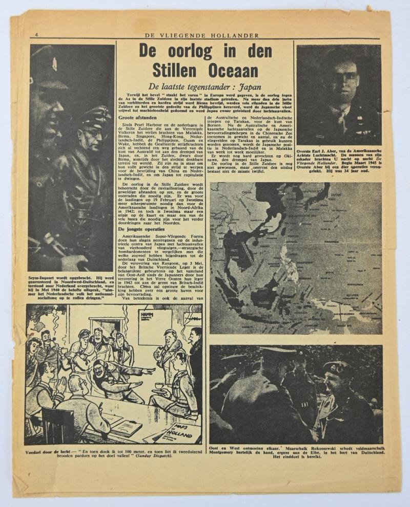 Allied/Dutch Flyer “De Vliegende Hollander” 10 May 1945 Last Edition