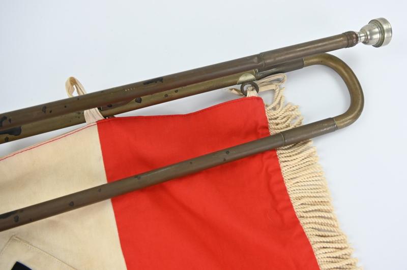 German Hitler Youth Trumpet & Fahne