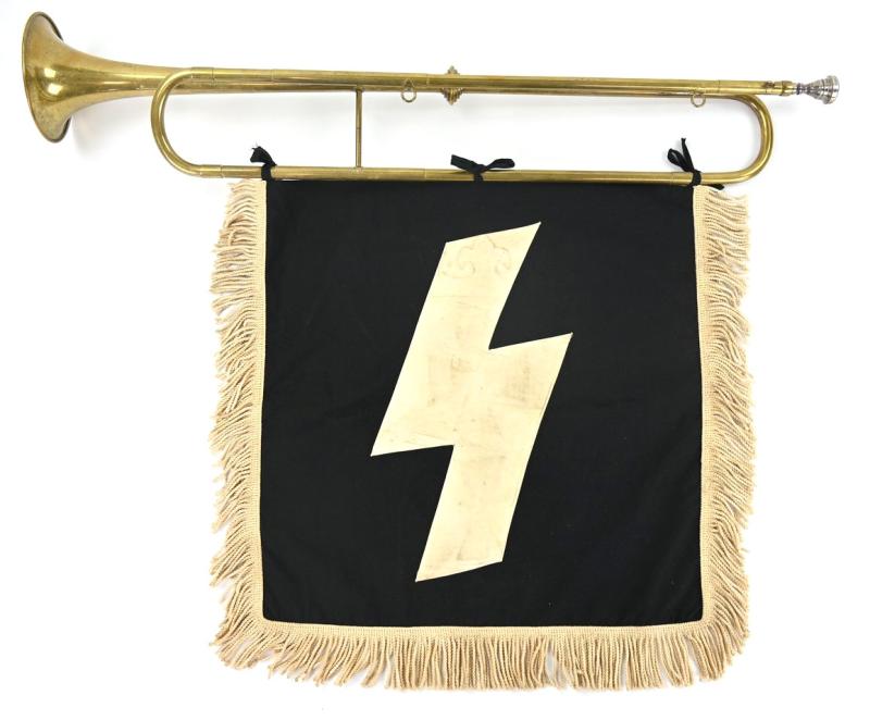 German Youth / Hitler Youth Trumpet & Fahne 'Danzig'