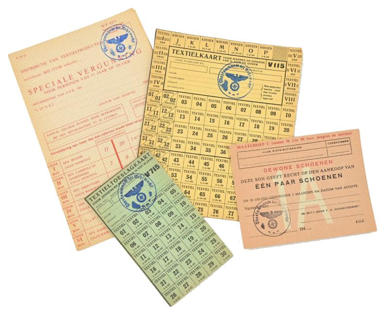 Dutch WW2 Coupons Set