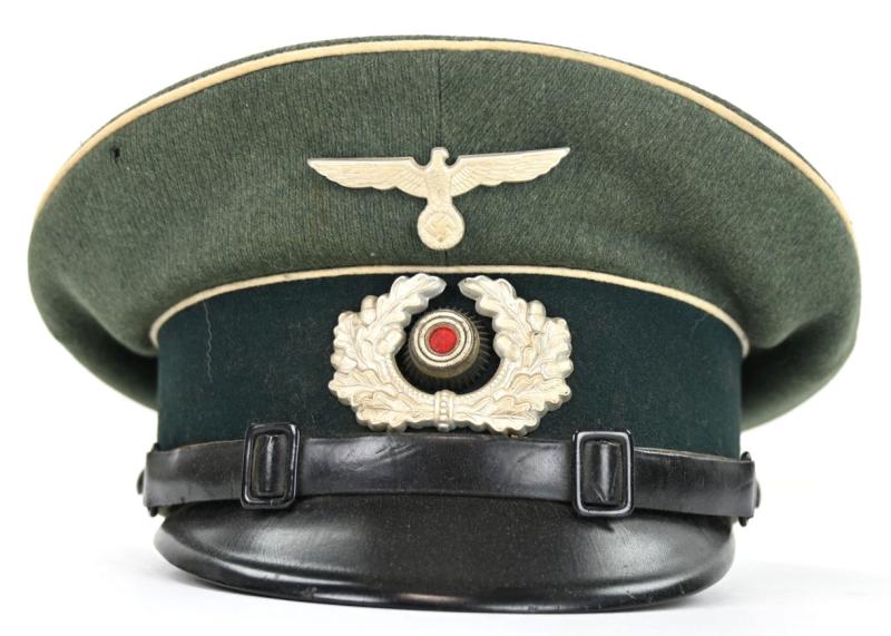 German WH Named NCO Infantry Visor Cap 3./M.G. Battl. 11
