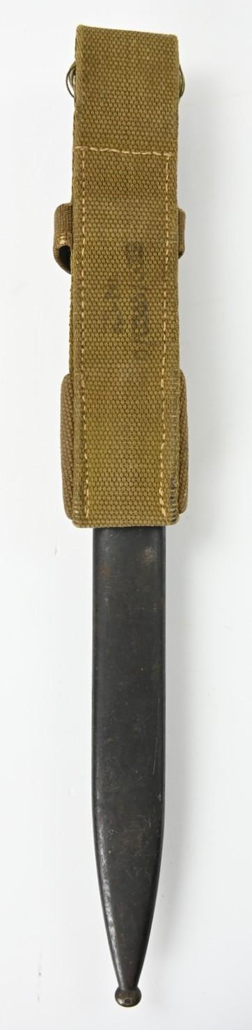 German WH K98 Mauser Bayonet with Canvas Frog