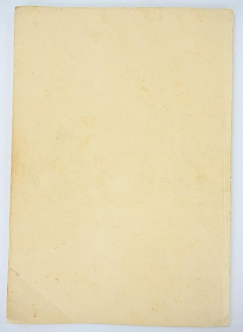 German NSDAP Booklet 'NS-ordensburg Sonthofen'