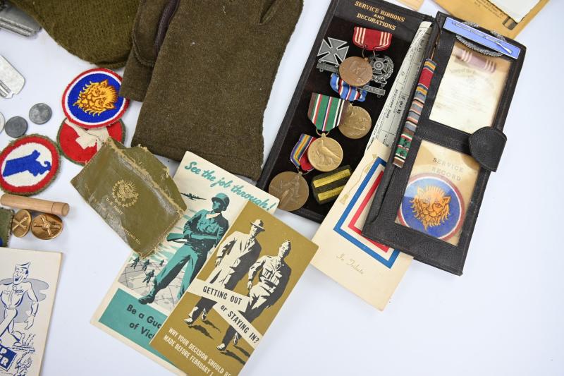 US WW2 Grouping of 424th Infantry Regiment Corporal John F. Roverano