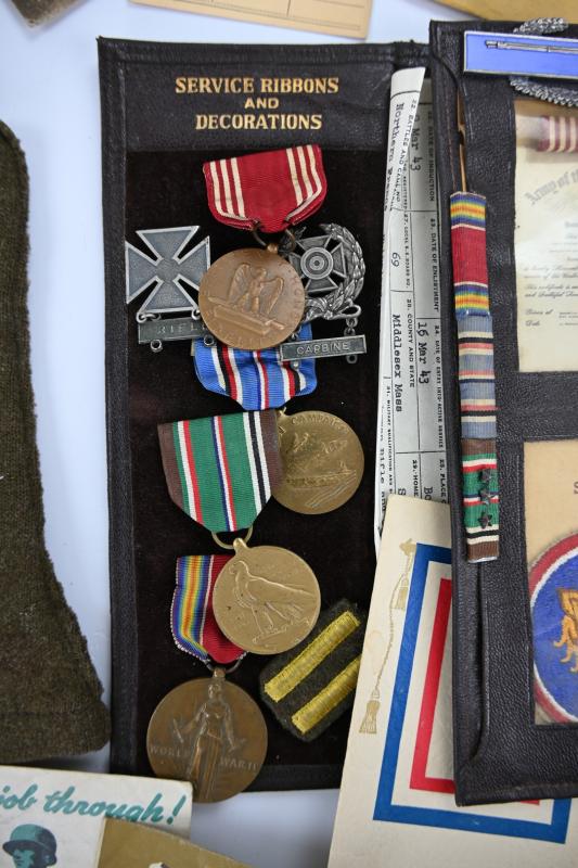 US WW2 Grouping of 424th Infantry Regiment Corporal John F. Roverano