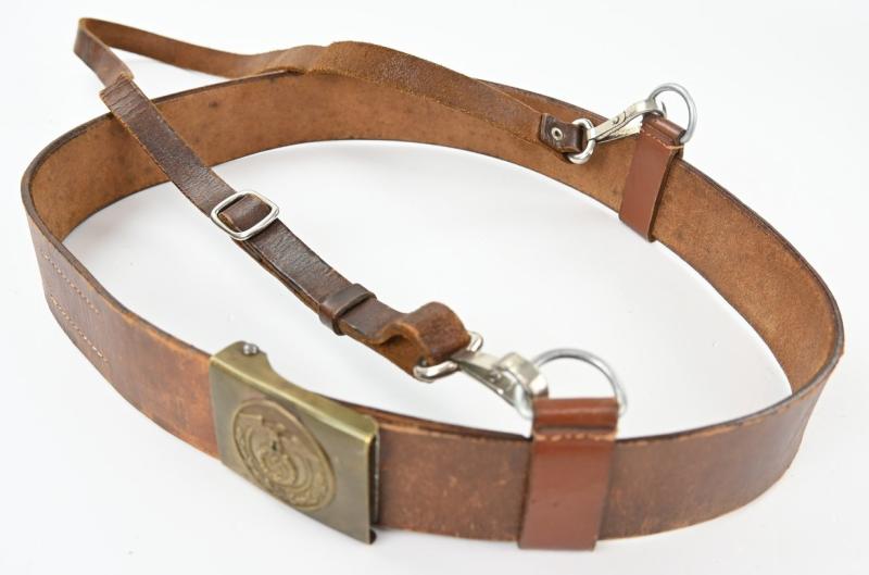 German SA Officer Belt with Beltbuckle and Shoulderstap