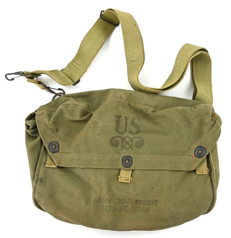 US WW2 Army Leightweight Service Gasmask Bag