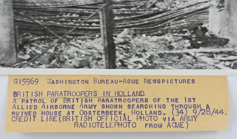 US WW2 Press Photo 'Market Garden' Arnhem 1944