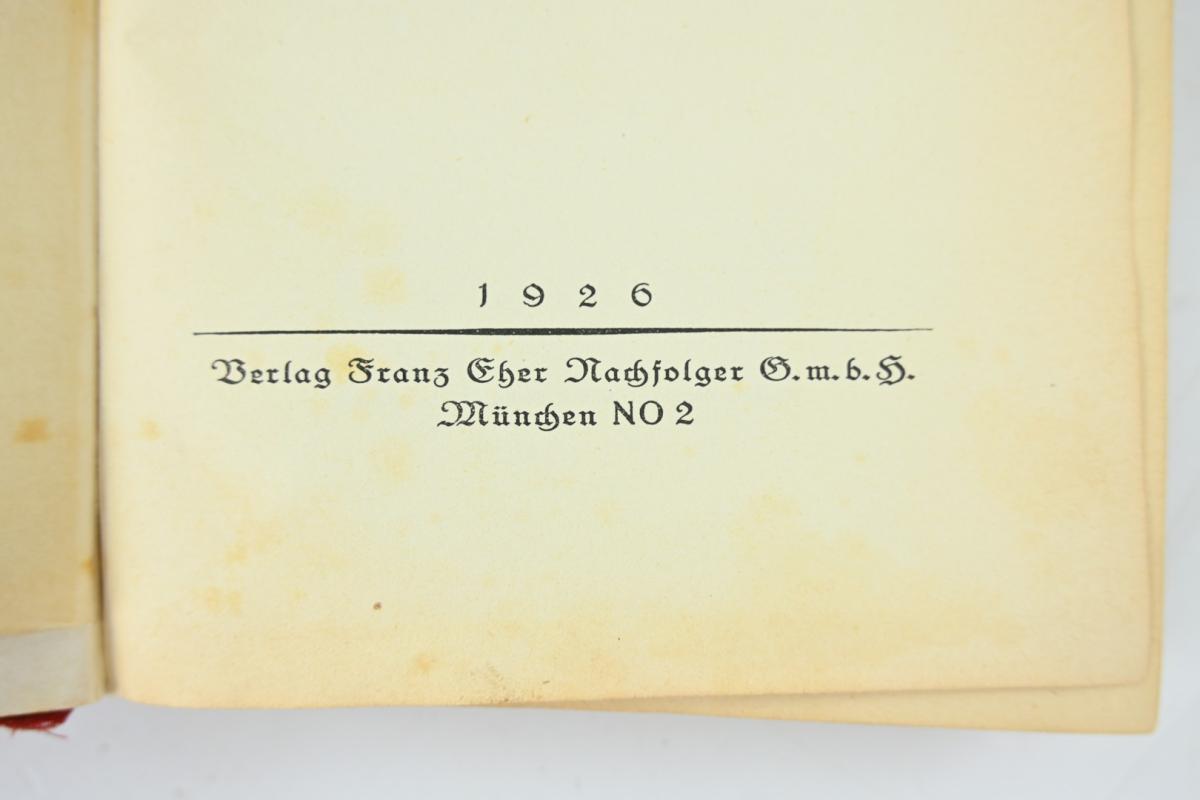 German Adolf Hitler 1926 Edition of 'Mein Kampf'