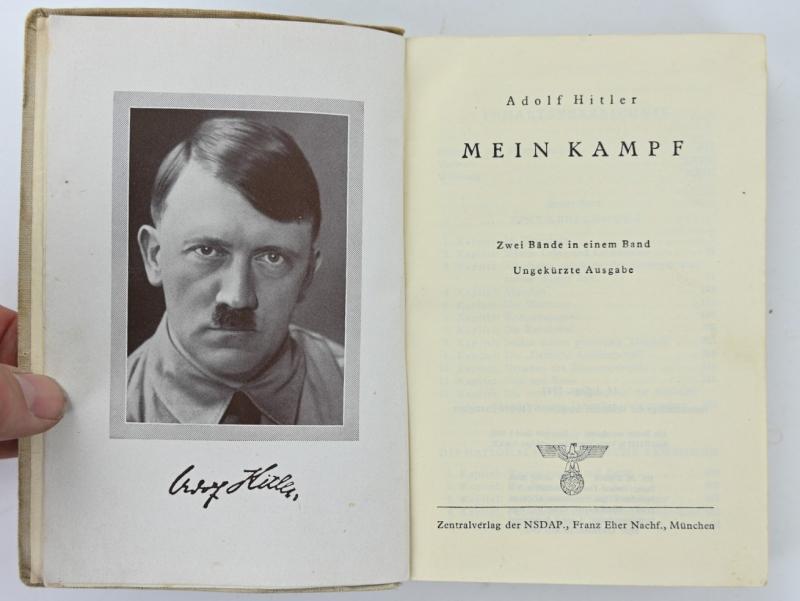 Letvian WW2 Mein Kampf Book Adolf Hitler Presented by General der Flieger Pflugbeil