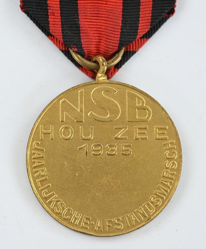 Dutch NSB Marsch Medal with Recurrence number