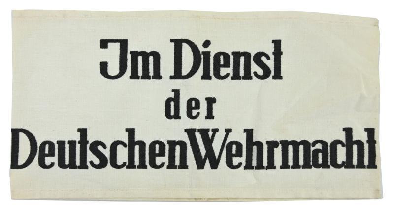 German WH 'Im Dienst der Deutschen Wehrmacht' Armband