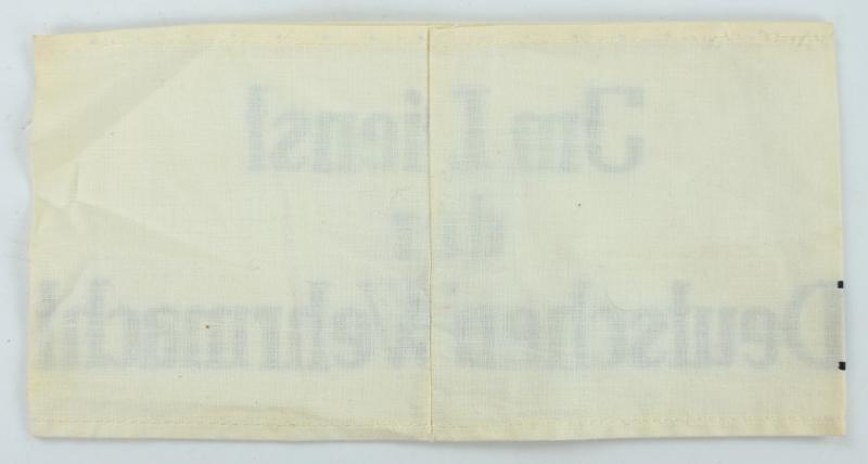 German WH 'Im Dienst der Deutschen Wehrmacht' Armband
